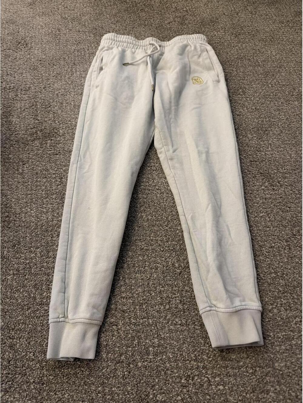 Neiman Marcus Men's White and Blue Joggers-tracksuit
